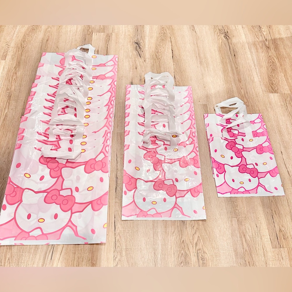 Kawaii Hello Kitty & Kuromi Plastic Shopping Bags
